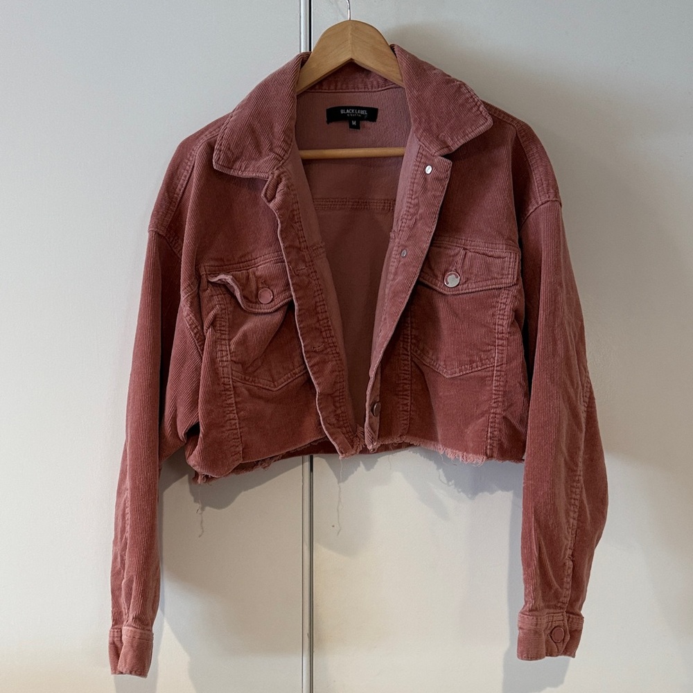 Black Label Women's Cropped Corduroy Jacket